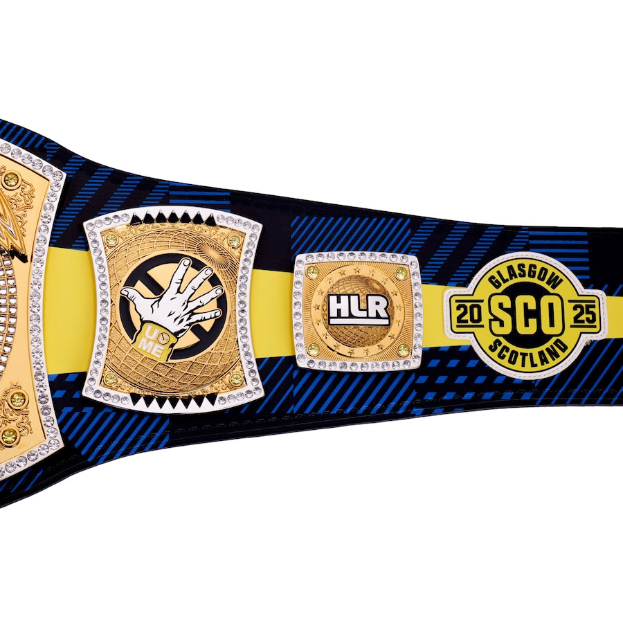 John Cena Farewell Tour 2025 Glasgow Spinner Championship Replica Title Belt