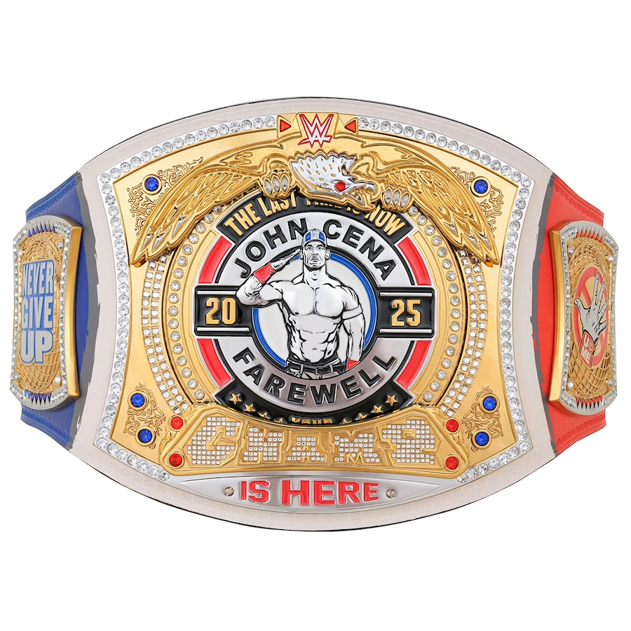 John Cena Farewell Tour 2025 Paris Spinner Championship Replica Title Belt