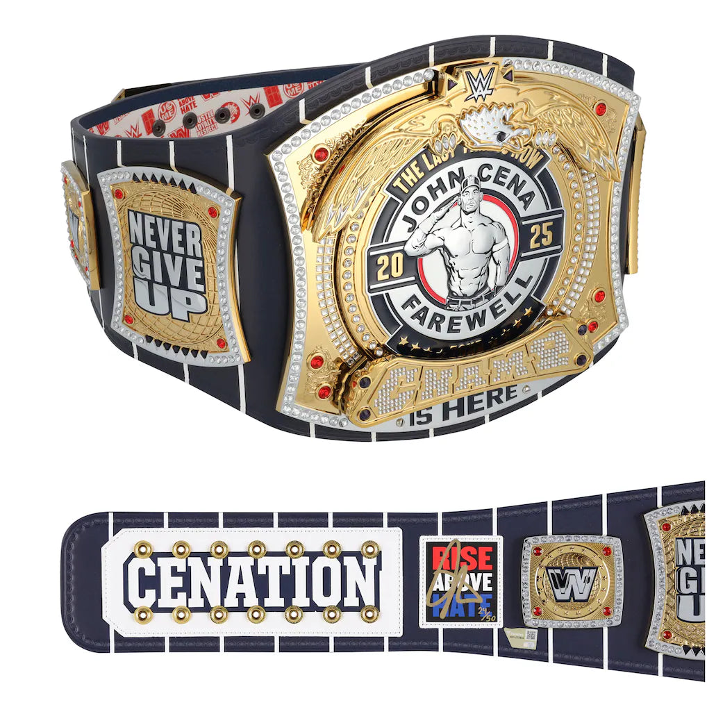 John Cena WWE Autographed Farewell Tour 2025 New York City Replica Title Belt - Limited Edition of 50