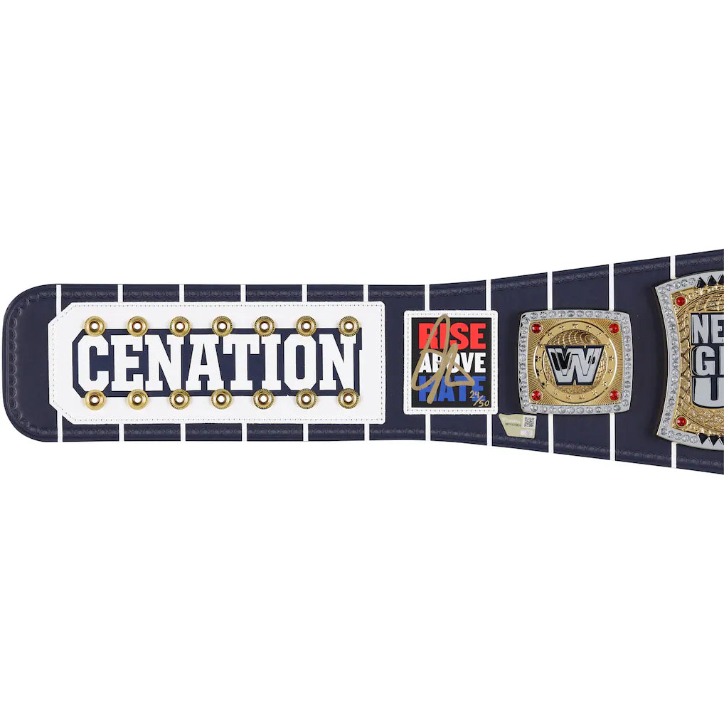 John Cena WWE Autographed Farewell Tour 2025 New York City Replica Title Belt - Limited Edition of 50