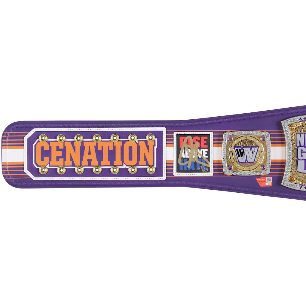 John Cena WWE Autographed Farewell Tour 2025 Phoenix Replica Title Belt - Limited Edition of 25