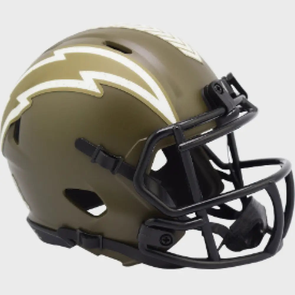 Los Angeles Chargers SALUTE TO SERVICE Mini Speed Football Helmet - NFL