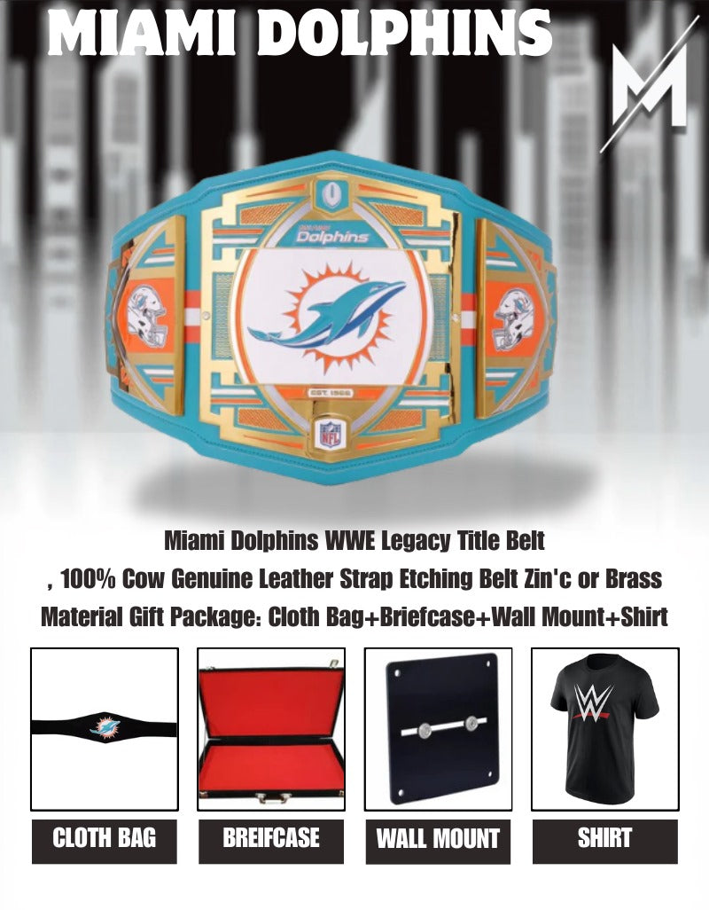 Miami Dolphins WWE Legacy Title Belt