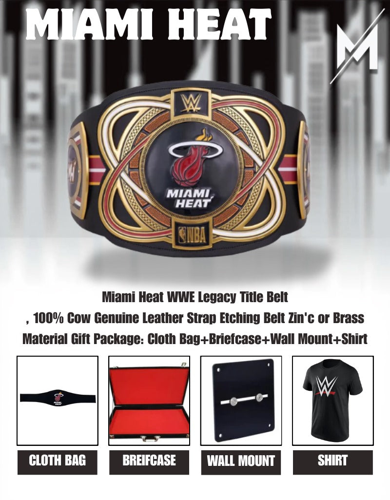 Miami Heat WWE Legacy Title Belt