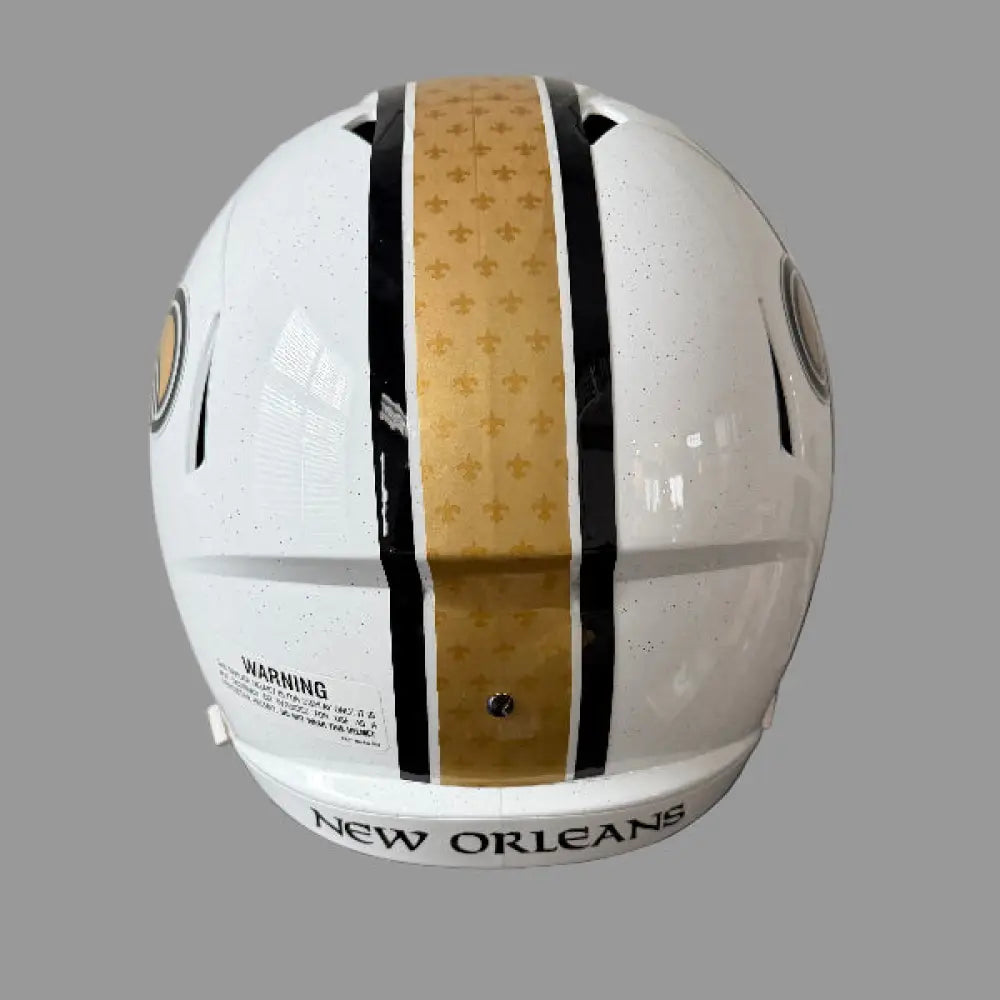 New Orleans Saints Full Size Speed Replica Football Helmet 2025 Alternate On-Field - NFL