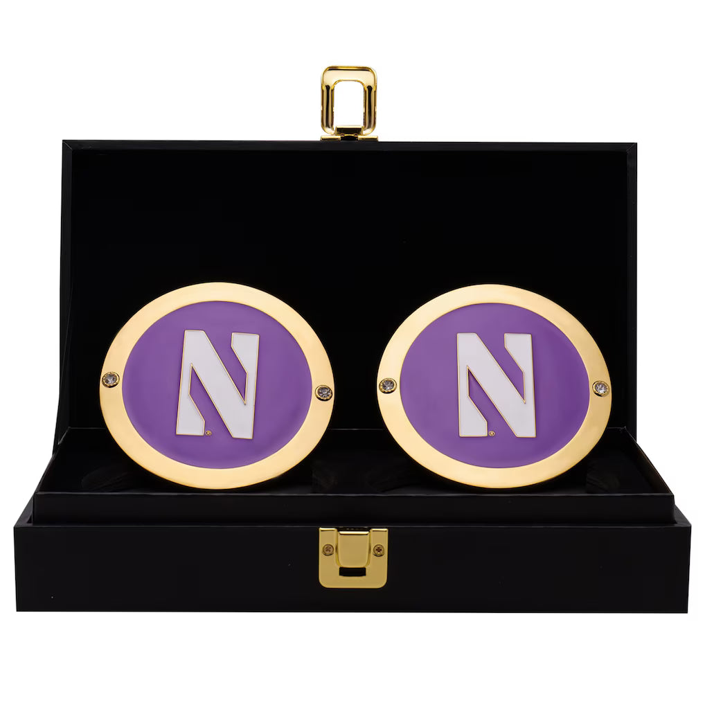 Northwestern Wildcats Championship Replica Side Plate Box Set 16MM