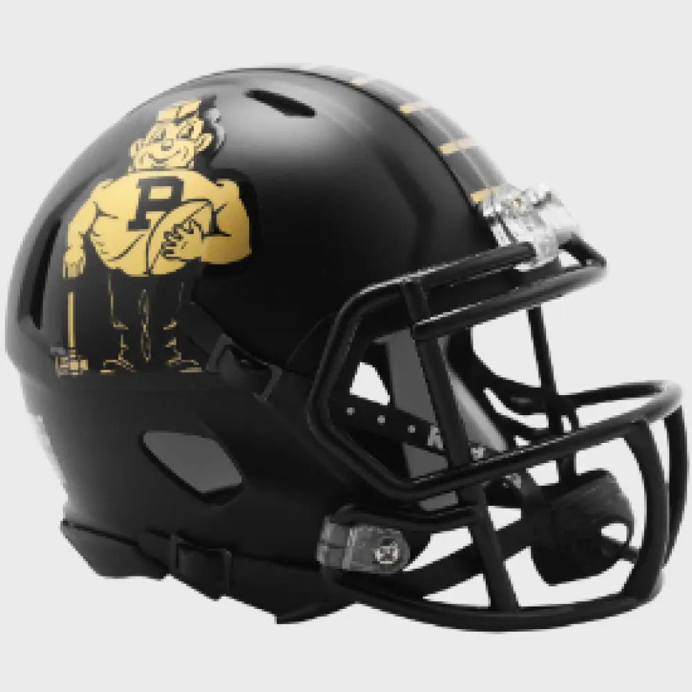 Purdue Boilermakers NCAA Mini Chrome Speed Football Helmet Vintage Pete - NCAA