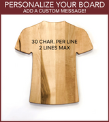 Tigres de Detroit Team Jersey Cutting Board | Customize With Your Name & Number | Add a Personalized Note (en Español)