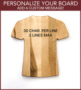 Rayos de Tampa Bay Team Jersey Cutting Board | Customize With Your Name & Number | Add a Personalized Note (en Español)