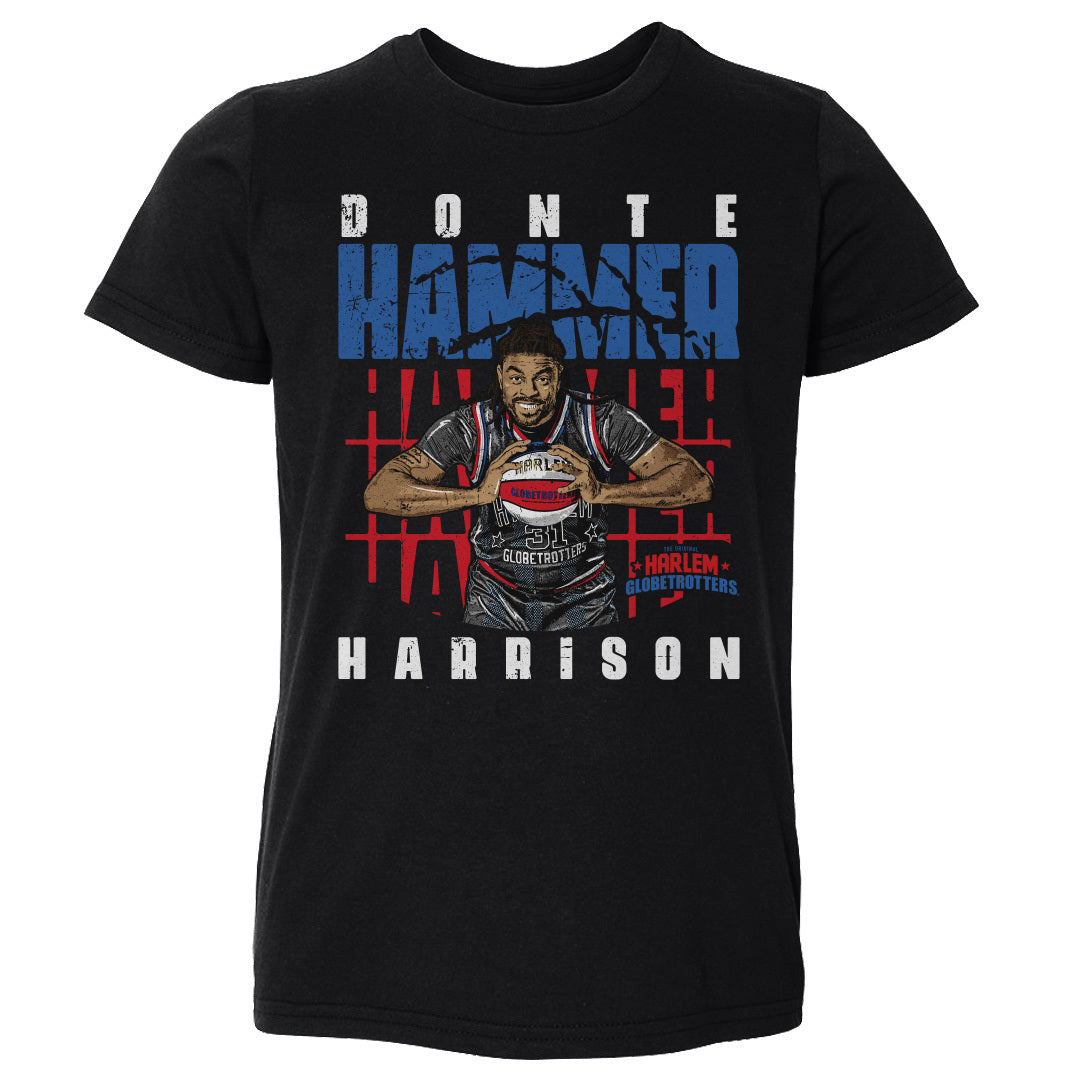 Hammer Harrison Harlem Globetrotters Pose WHT