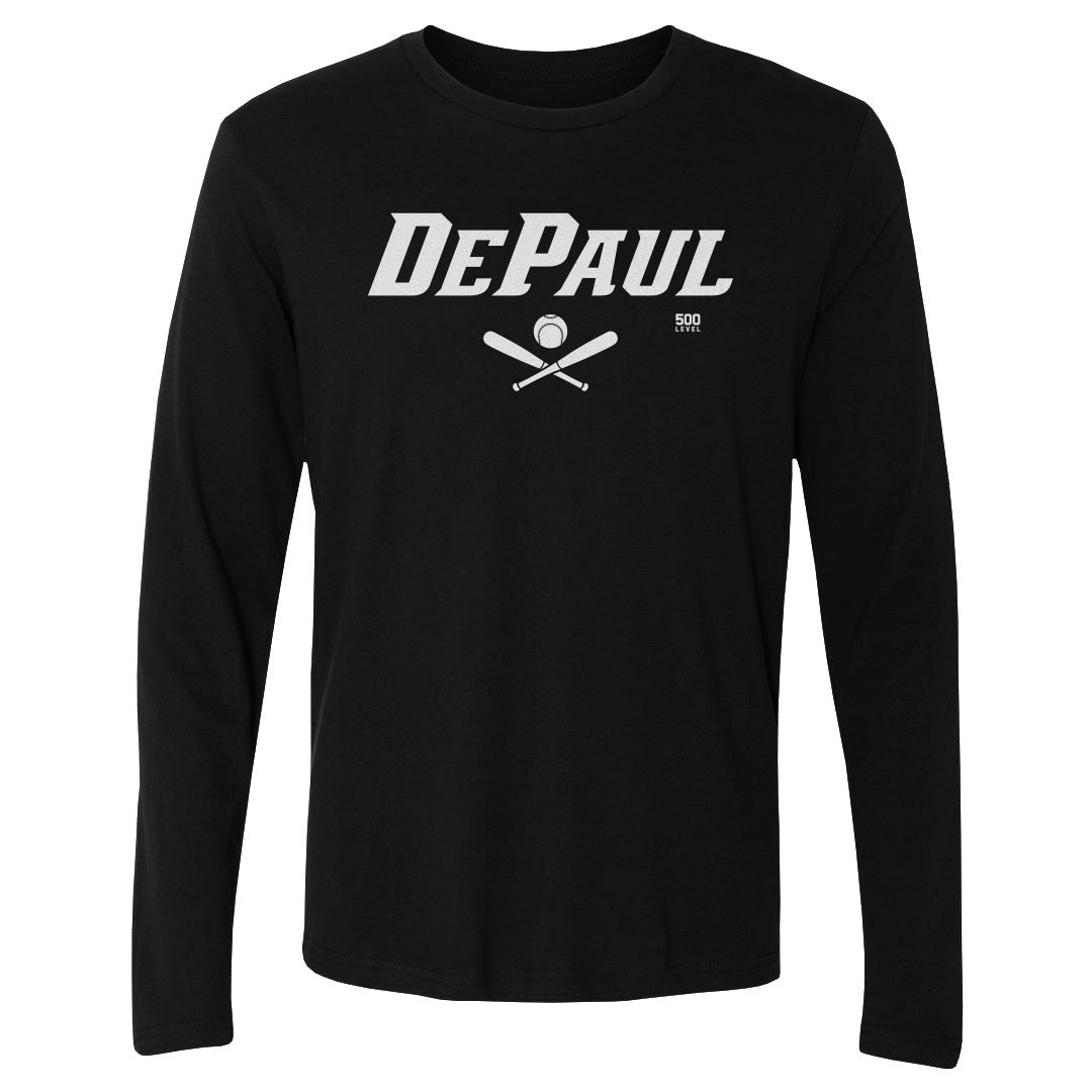 DePaul Blue Demons Softball Minimalist WHT