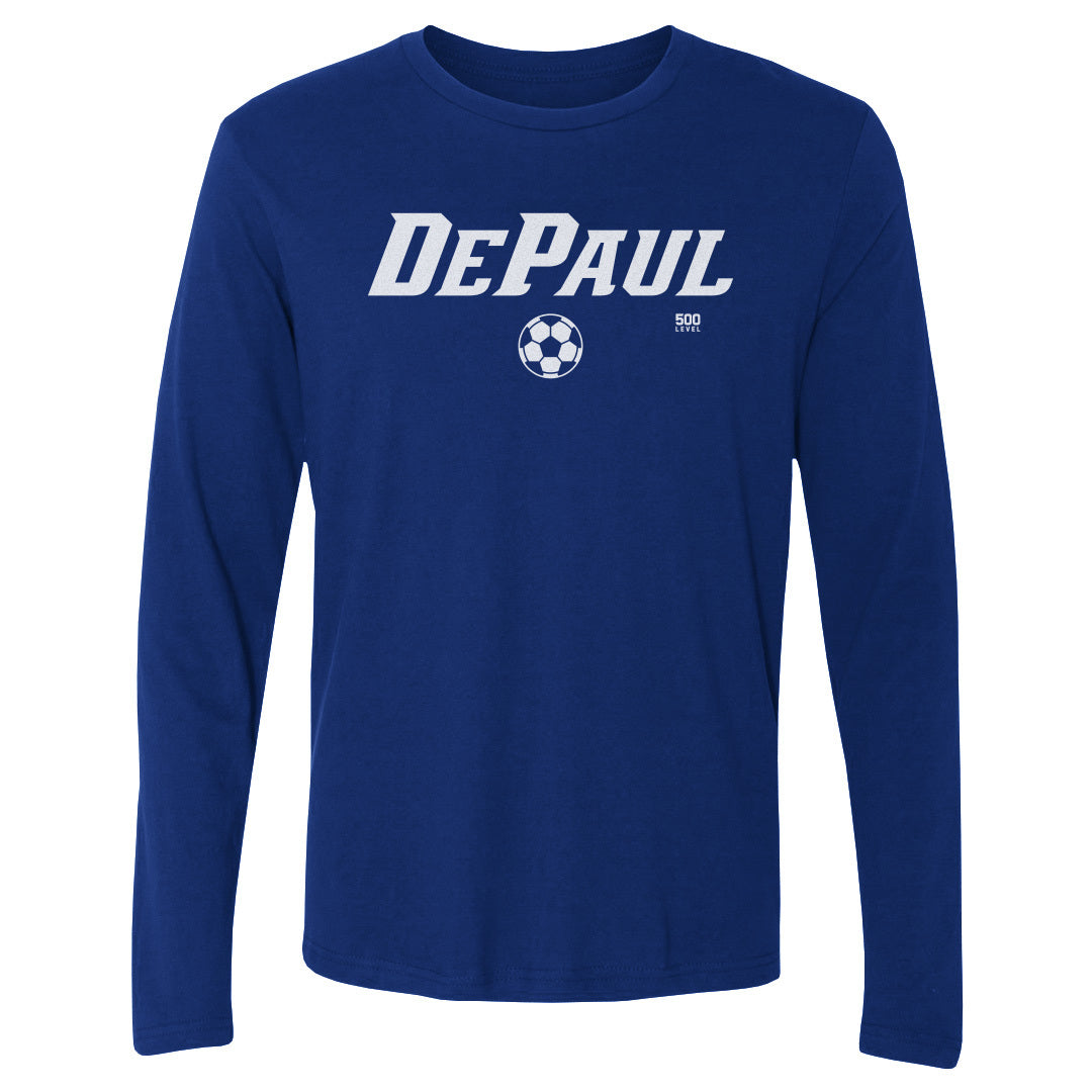 DePaul Blue Demons Soccer Minimalist WHT