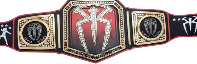 Roman Reigns Wrestling Championship Title Belt Replica - World Heavyweight Championship Belt