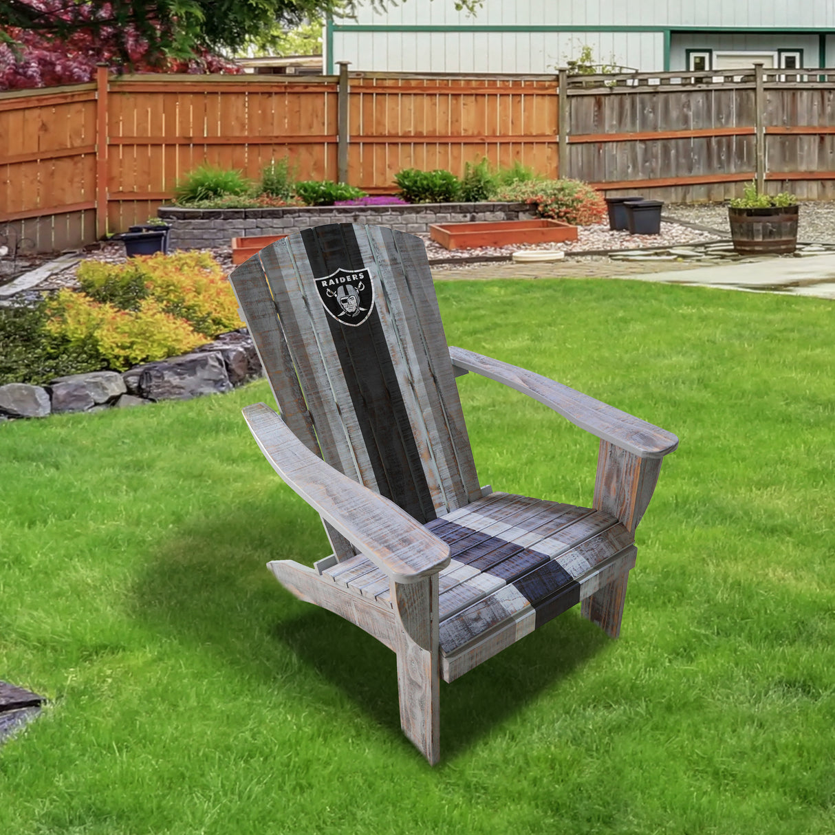 Las Vegas Raiders Wooden Adirondack Chair