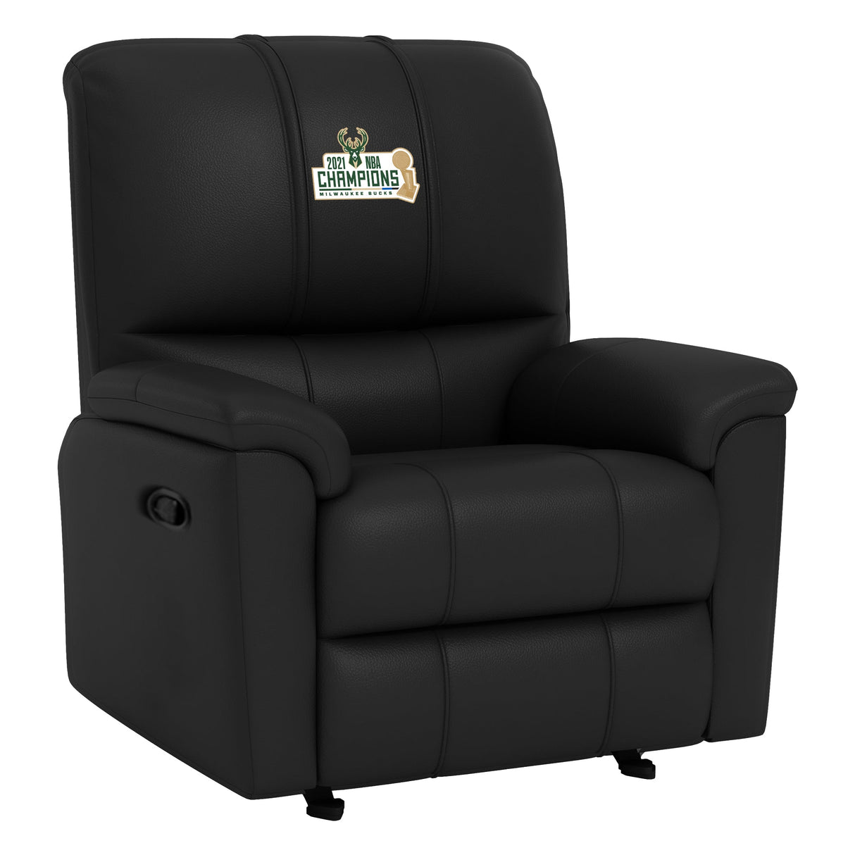 Rocker Recliner with Milwaukee Bucks 2021 Champions Logo