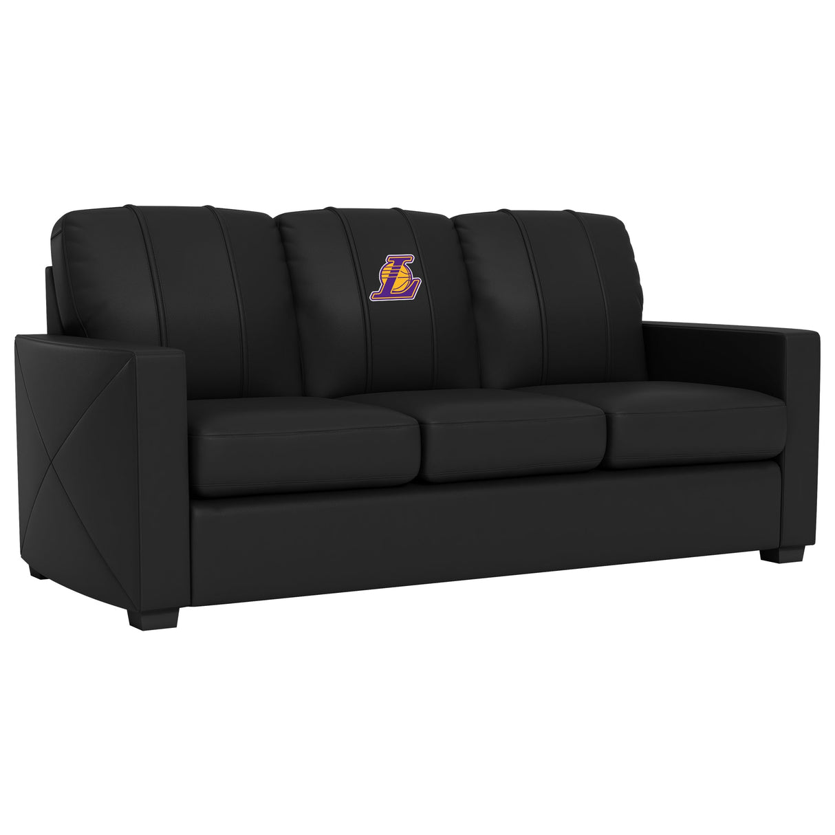 Silver Sofa with Los Angeles Lakers Secondary