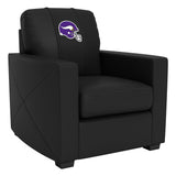 Silver Club Chair with  Minnesota Vikings Helmet Logo