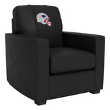 Silver Club Chair with  New England Patriots Helmet Logo