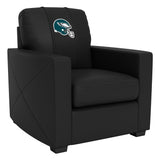 Silver Club Chair with  Philadelphia Eagles Helmet Logo