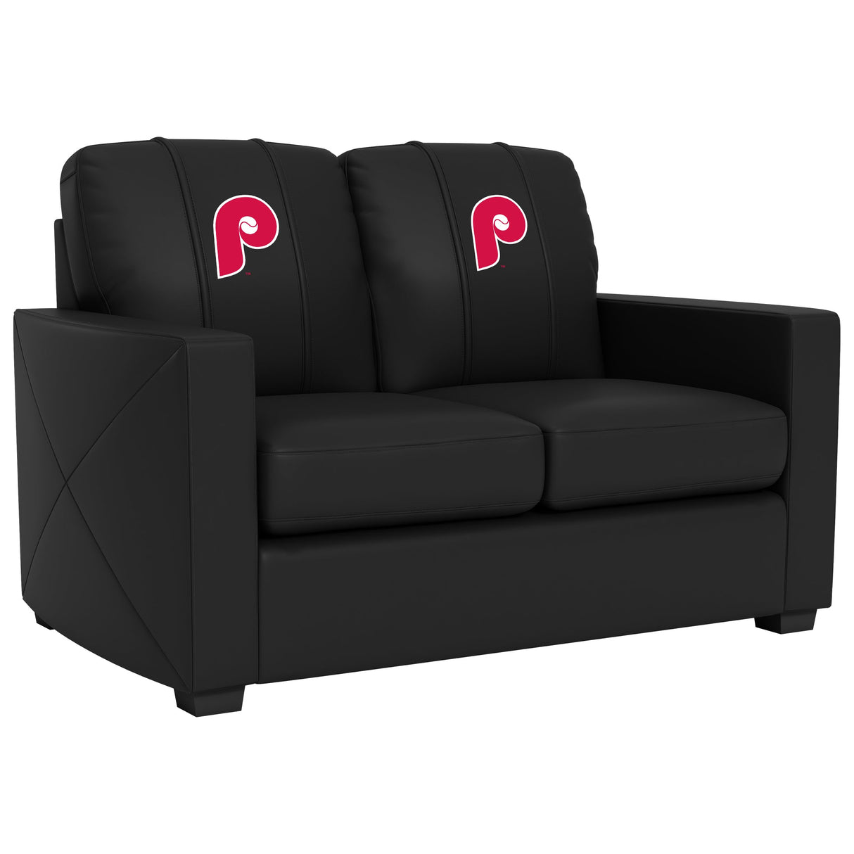 Silver Loveseat with Philadelphia Phillies Cooperstown Secondary