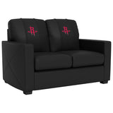 Silver Loveseat with Houston Rockets Logo