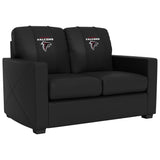 Silver Loveseat with Atlanta Falcons Secondary Logo