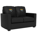 Silver Loveseat with  Jacksonville Jaguars Primary Logo