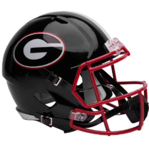 Georgia Bulldogs Full Size Replica Speed Football Helmet Black- NCAA