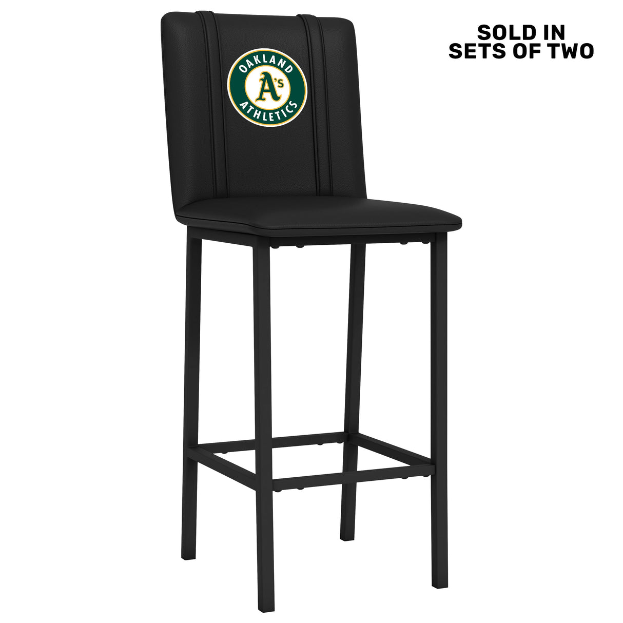 Bar Stool 500 with Oakland Athletics Logo Set of 2