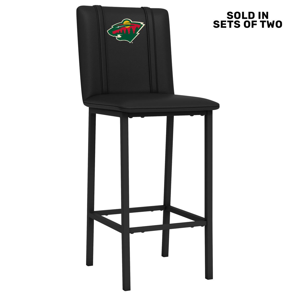 Bar Stool 500 with Minnesota Wild Logo Set of 2