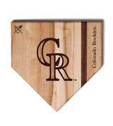 Colorado Rockies Home Plate Cutting Boards | Multiple Sizes | Multiple Designs