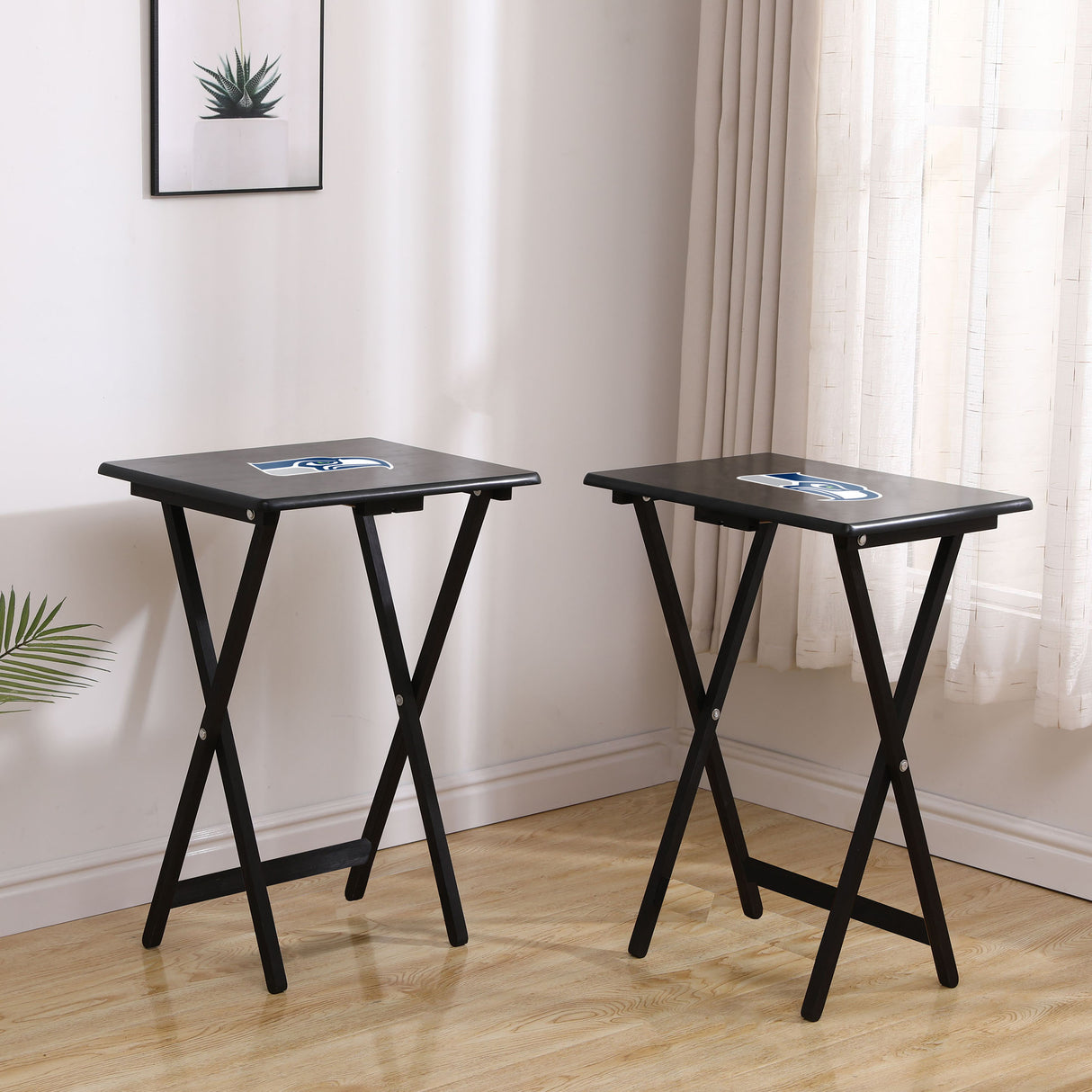 Seattle Seahawks 4 TV Trays With Stand