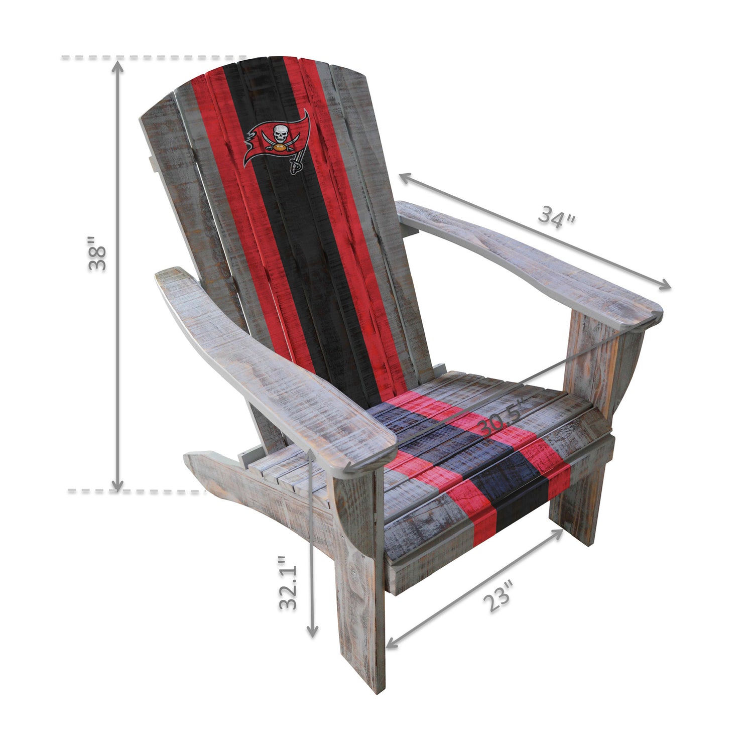 Tampa Bay Buccaneers Wood Adirondack Chair