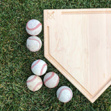 Full Size (17" x 17") Home Plate Cutting Board With Trough