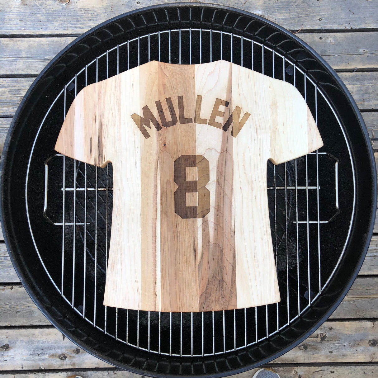 Texas Rangers Team Jersey Cutting Board | Customize With Your Name & Number | Add a Personalized Note