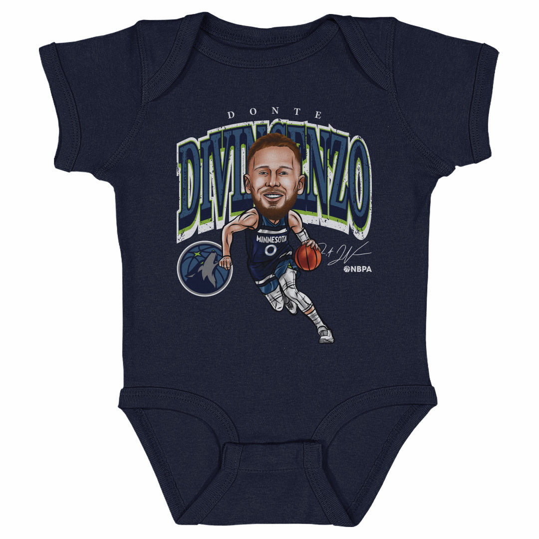 Donte DiVincenzo Minnesota Timberwolves Cartoon NBA WHT