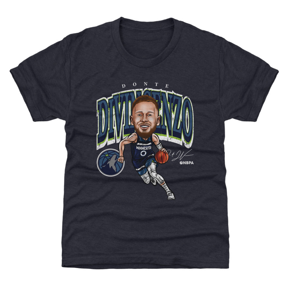 Donte DiVincenzo Minnesota Timberwolves Cartoon NBA WHT
