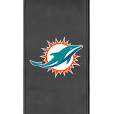Silver Loveseat with  Miami Dolphins Primary Logo