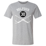 Ed Belfour Chicago 30 Goalie Sticks WHT