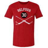 Ed Belfour Chicago 30 Goalie Sticks WHT