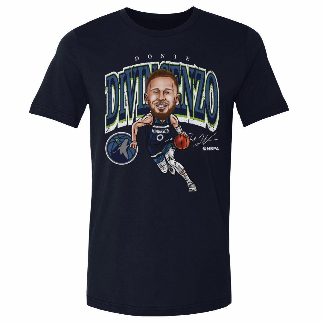 Donte DiVincenzo Minnesota Timberwolves Cartoon NBA WHT