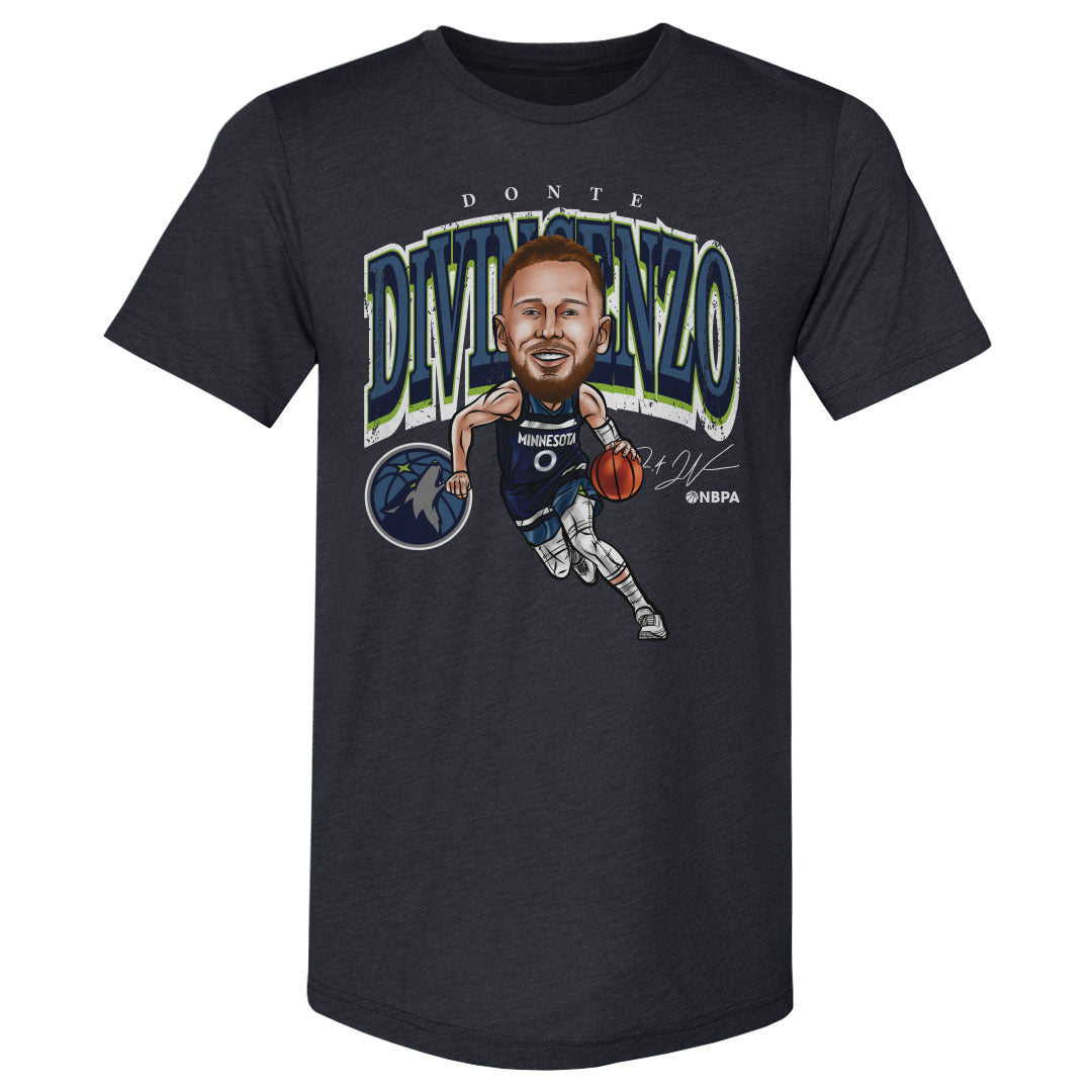 Donte DiVincenzo Minnesota Timberwolves Cartoon NBA WHT