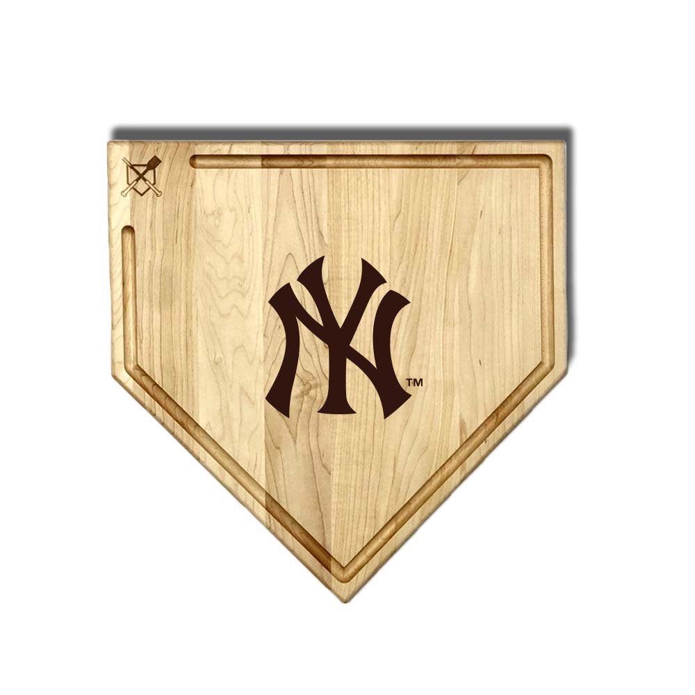 New York Yankees Home Plate Cutting Boards | Multiple Sizes | Multiple Designs