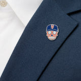 MLB New York Mets Sugar Skull Lapel Pin