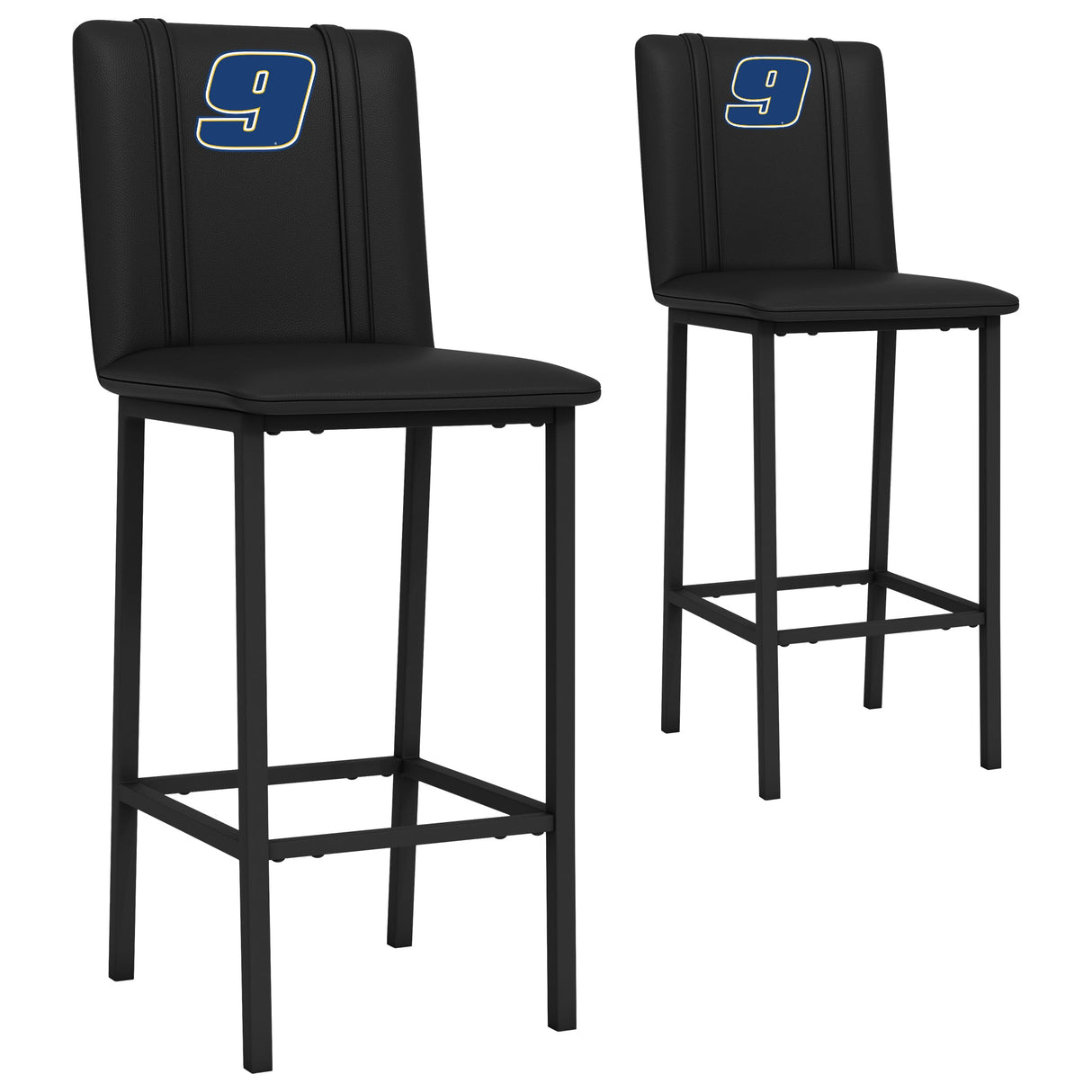 Bar Stool 500 with Chase Elliott #9 Blue Logo Set of 2
