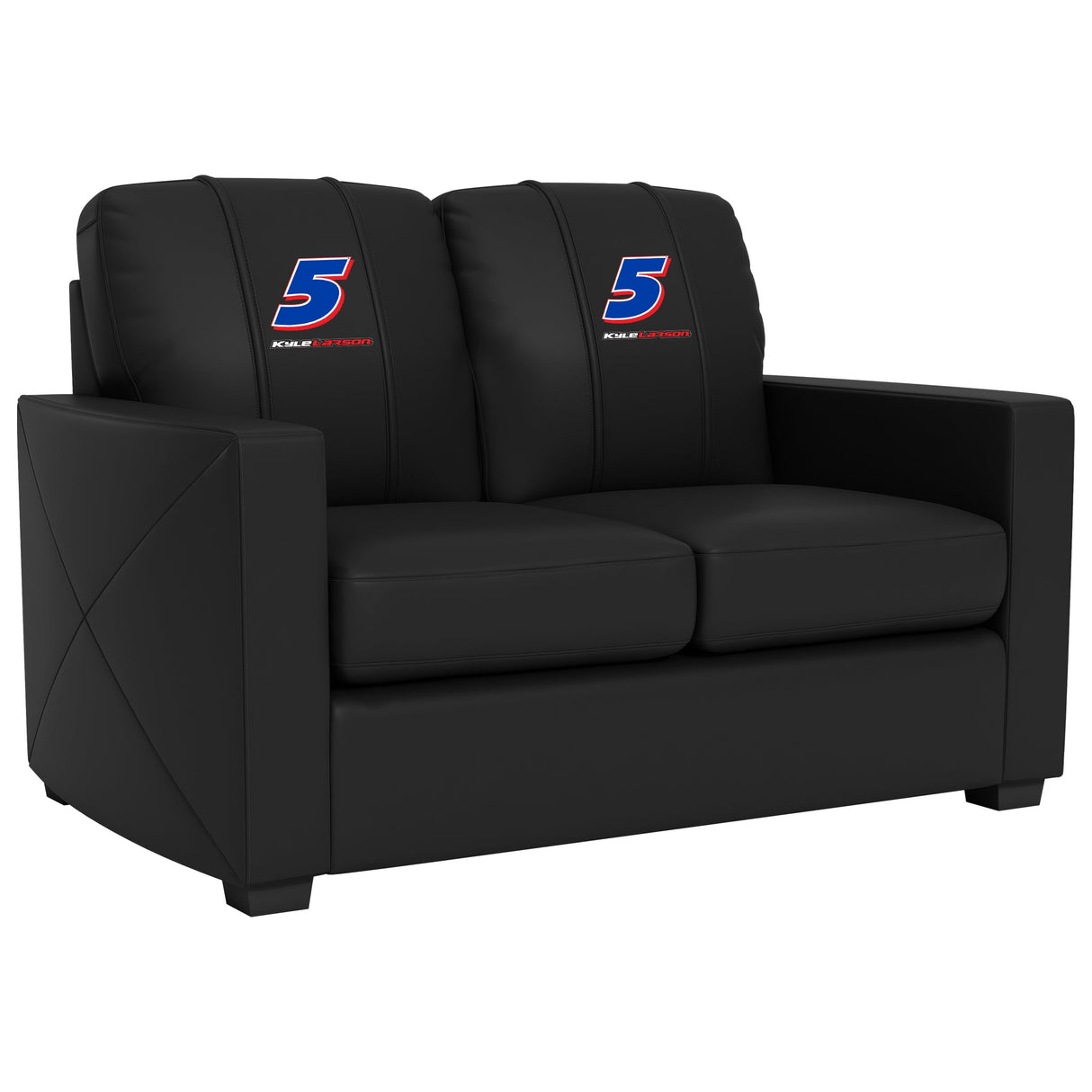 Silver Loveseat with  Kyle Larson #5 Name Rail Logo