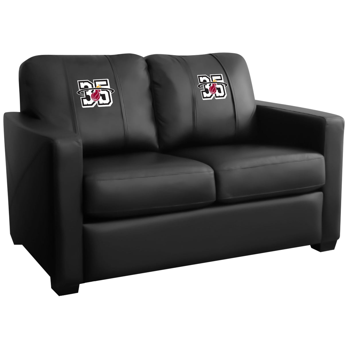 Silver Loveseat Miami Heat Team Commemorative Logo
