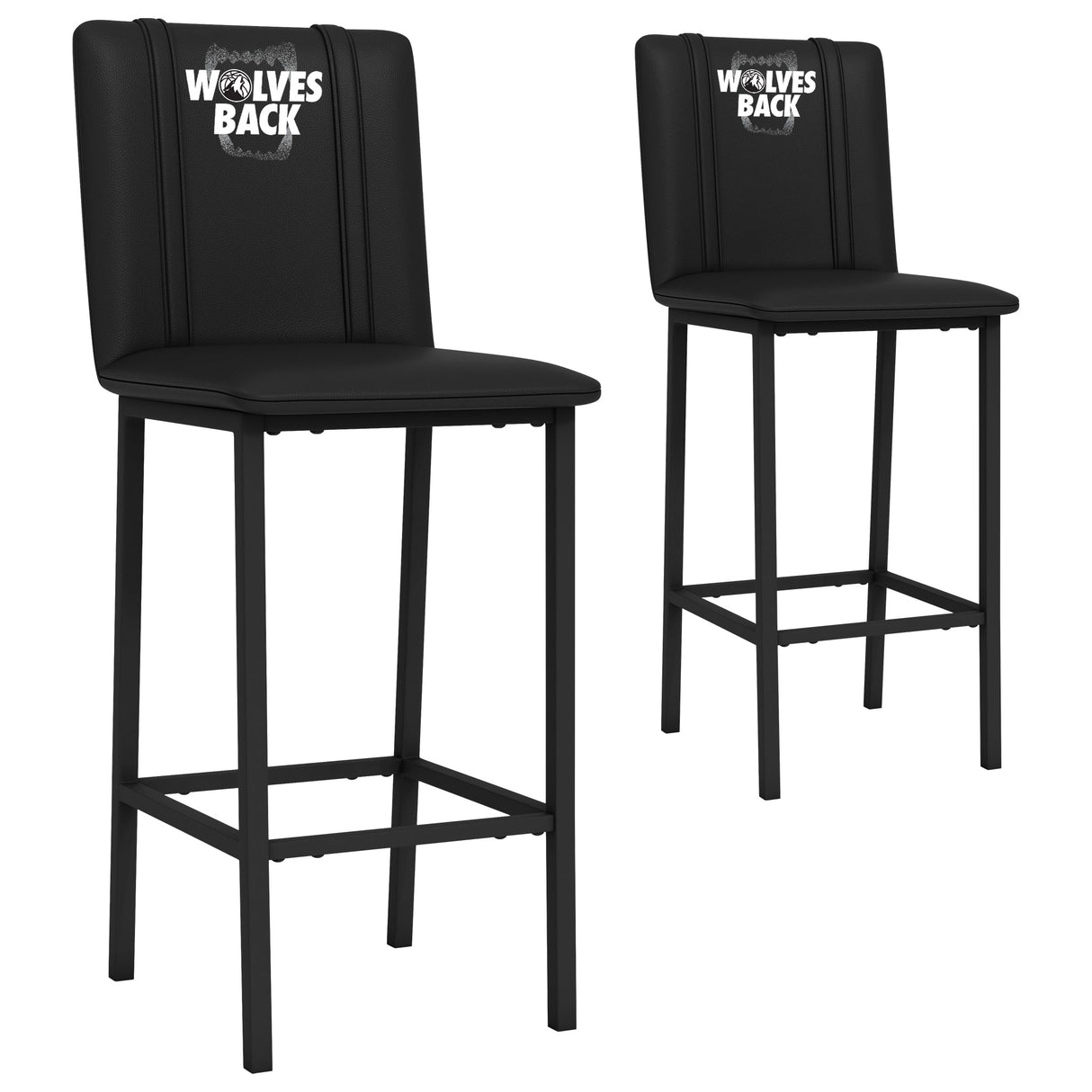 Bar Stool 500 with Minnesota Timberwolves 2024 Playoffs Logo Set of 2