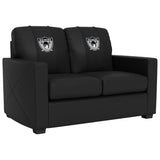 Silver Loveseat with Las Vegas Raiders Classic Logo