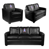 Silver Loveseat with Houston Oilers Classic Logo